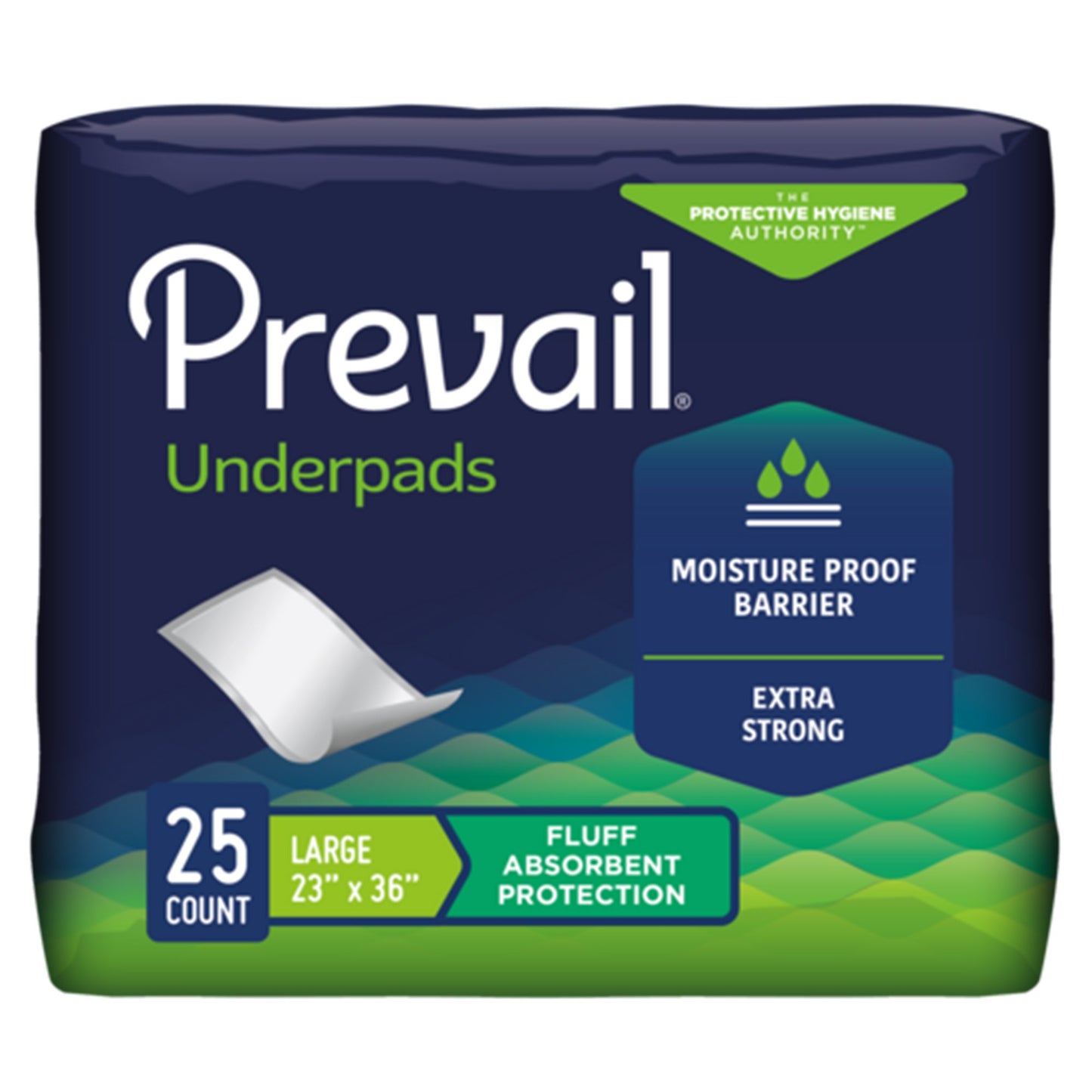 Prevail Underpad 23" X 36" Fluff Light Absorbency