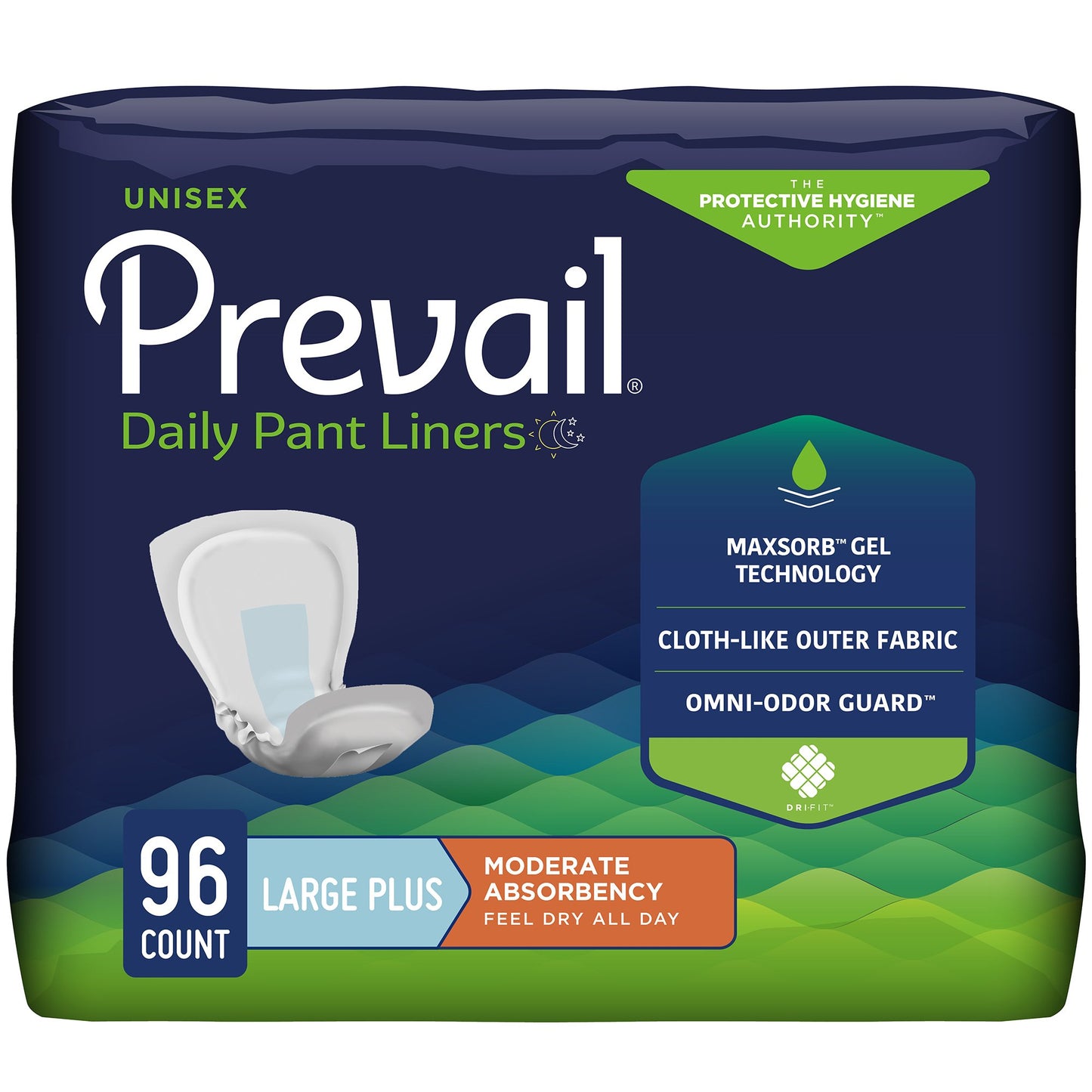 Prevail Pant Liners, Light to Maximum Absorbency