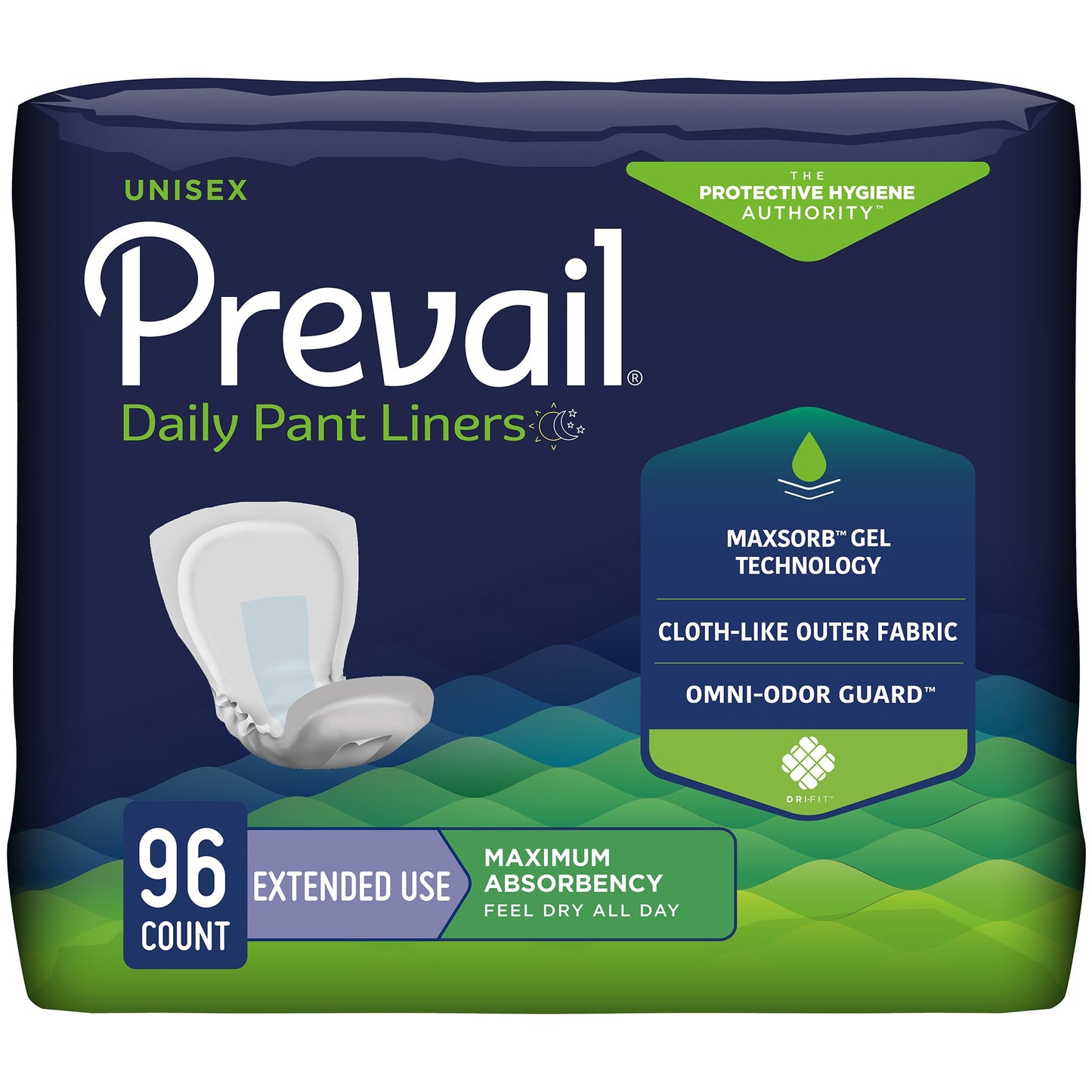 Prevail Pant Liners, Light to Maximum Absorbency