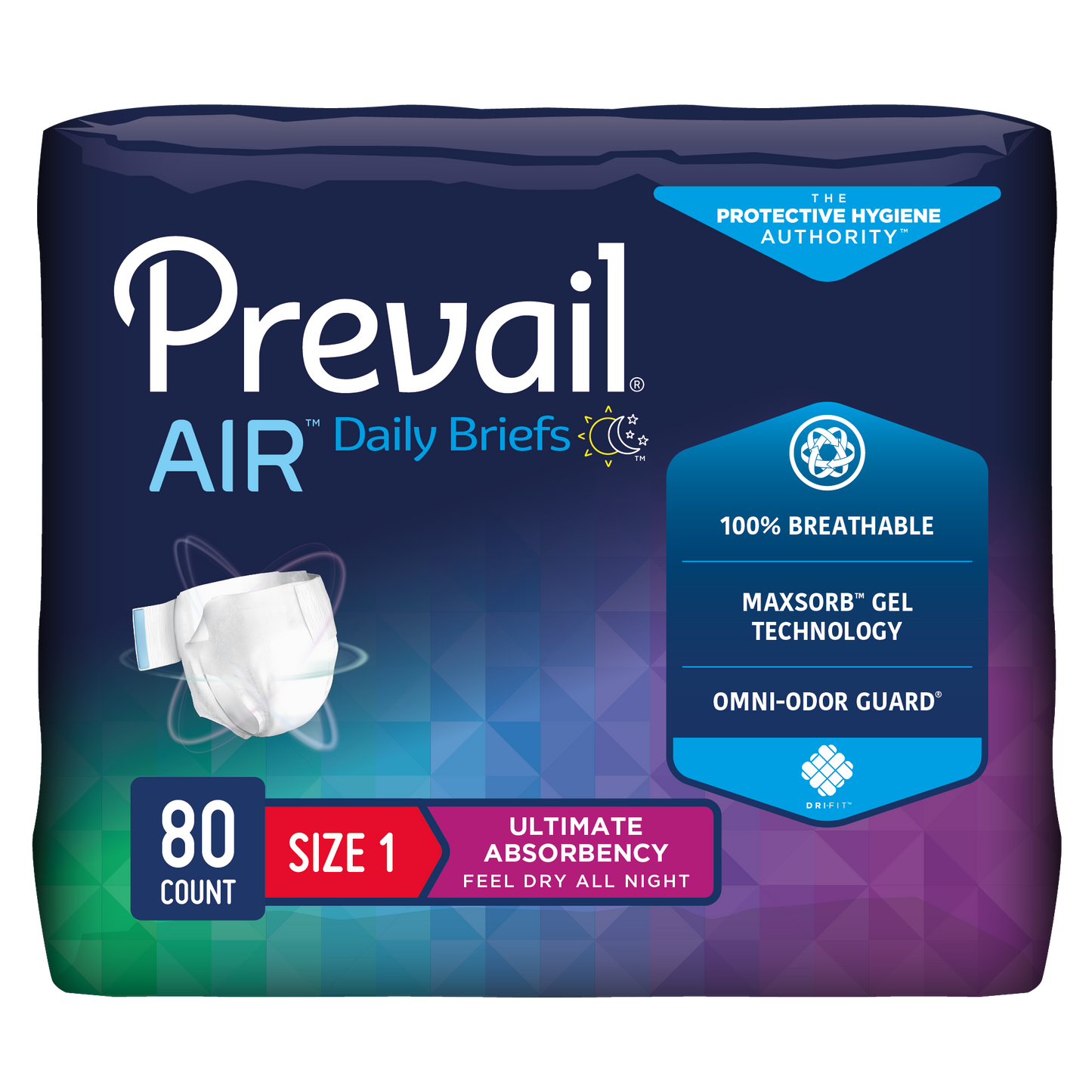 Prevail Air Briefs, Ultimate Absorbency