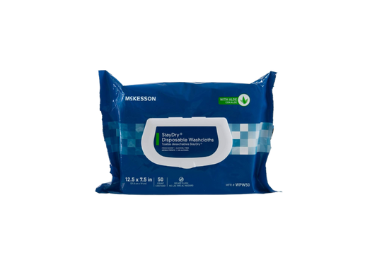 McKesson Personal Wipe StayDry - 50 Count