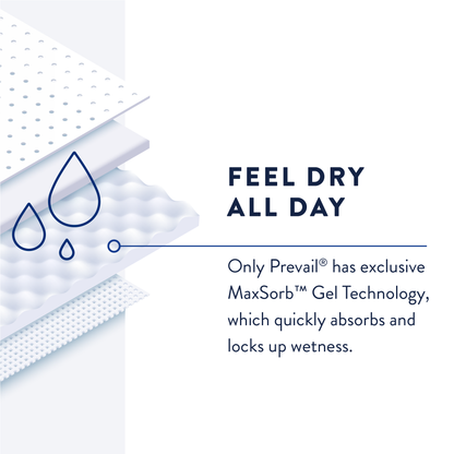 Prevail Pant Liners, Light to Maximum Absorbency
